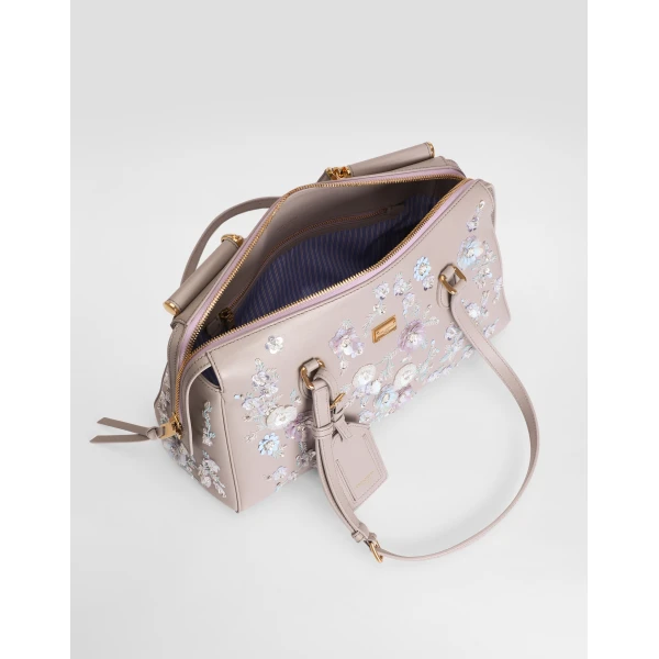 Multicolour Dolce & Gabbana Medium Vittoria handbag with embroidery, view 5 | Shoulder & Crossbody Bags
