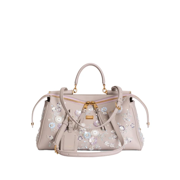 Multicolour Dolce & Gabbana Medium Vittoria handbag with embroidery | Shoulder & Crossbody Bags