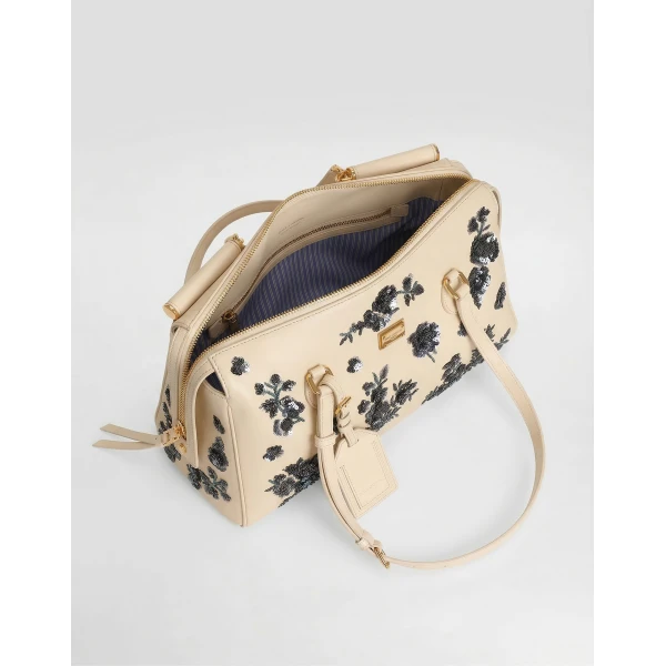 Multicolour Dolce & Gabbana Medium Vittoria handbag with embroidery, view 5 | Shoulder & Crossbody Bags