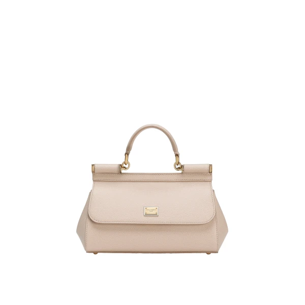 Pink Dolce & Gabbana Medium sicily handbag in dauphine calfskin | Totes & Top-Handle Bags
