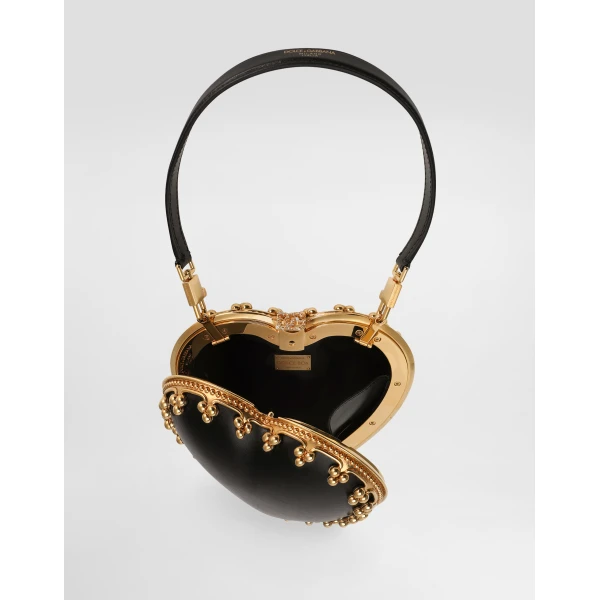 Multicolour Dolce & Gabbana Minaudière dolce box in nappa leather, view 5 | Clutch Bags