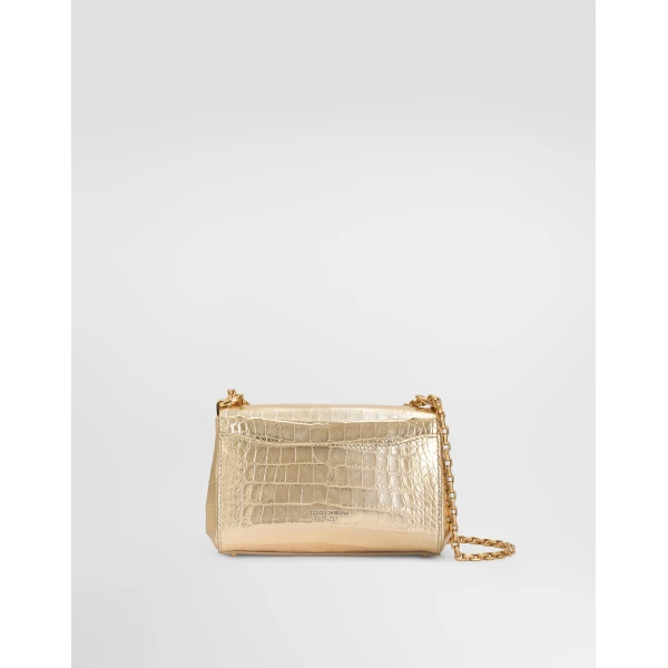 Gold Dolce & Gabbana Mini Marlene City bag, view 3 | Mini Bags