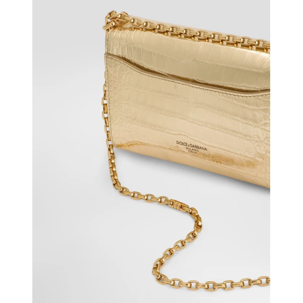 Gold Dolce & Gabbana Mini Marlene City bag, view 4 | Mini Bags