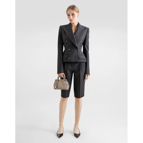 Beige Dolce & Gabbana Mini Marlene Day bag in palmellato calfskin, view 2 | Mini Bags