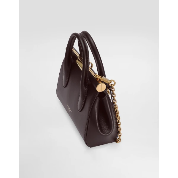 Bordeaux Dolce & Gabbana Mini Marlene Day bag in palmellato calfskin, view 6 | Mini Bags