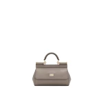 Beige Dolce & Gabbana Mini Sicily handbag in dauphine calfskin | Mini Bags