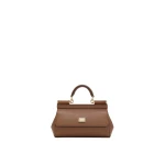 Brown Dolce & Gabbana Mini Sicily handbag in dauphine calfskin | Mini Bags