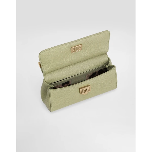 Green Dolce & Gabbana Mini Sicily handbag in dauphine calfskin, view 5 | Mini Bags