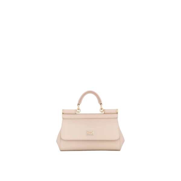 Pink Dolce & Gabbana Mini Sicily handbag in dauphine calfskin | Mini Bags
