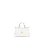 White Dolce & Gabbana Mini Sicily handbag in dauphine calfskin | Mini Bags