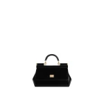 Black Dolce & Gabbana Mini Sicily handbag in polished calfskin | Mini Bags