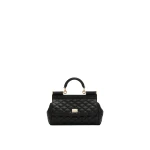Black Dolce & Gabbana Mini Sicily handbag in quilted nappa leather | Mini Bags