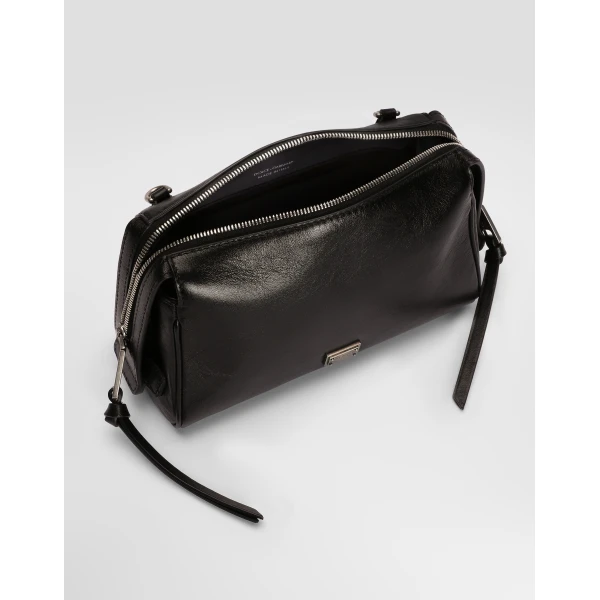 Black Dolce & Gabbana Mini Vittoria calfskin handbag, view 5 | Mini Bags