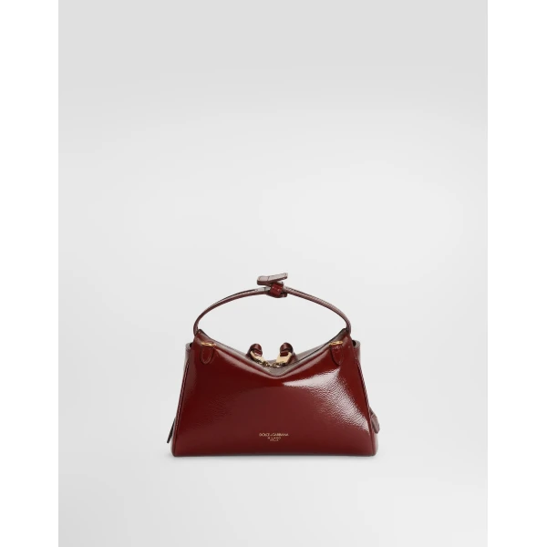 Red Dolce & Gabbana Mini Vittoria calfskin handbag, view 3 | Mini Bags