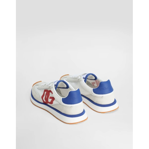 Multicolour Dolce & Gabbana Mixed-material DG CUSHION sneakers, view 3 | Sneakers