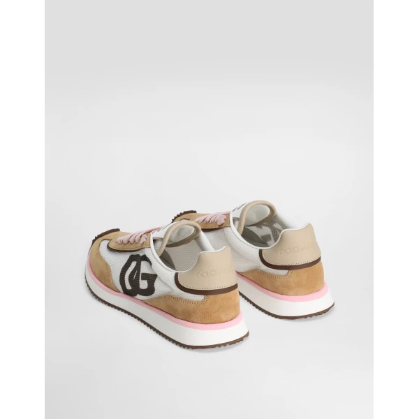 Multicolour Dolce & Gabbana Mixed-material DG CUSHION sneakers, view 3 | Sneakers
