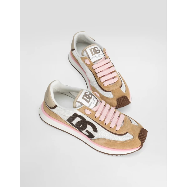 Multicolour Dolce & Gabbana Mixed-material DG CUSHION sneakers, view 4 | Sneakers
