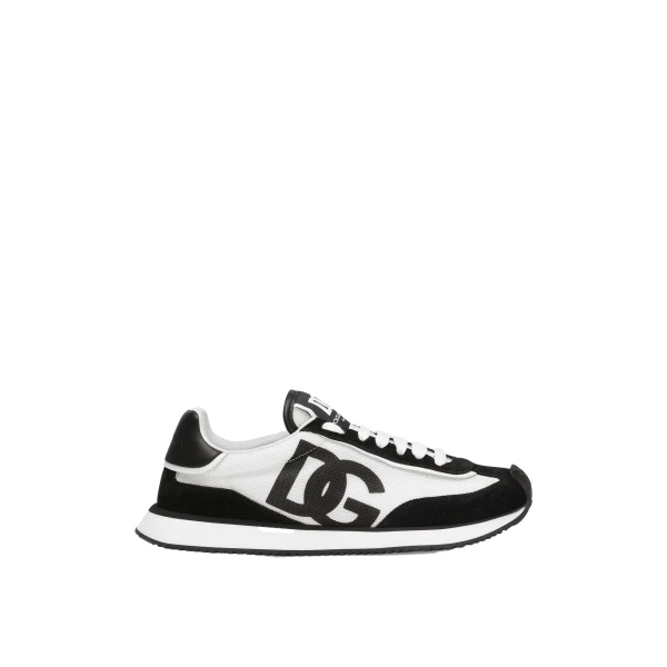 Mixed-material DG CUSHION sneakers