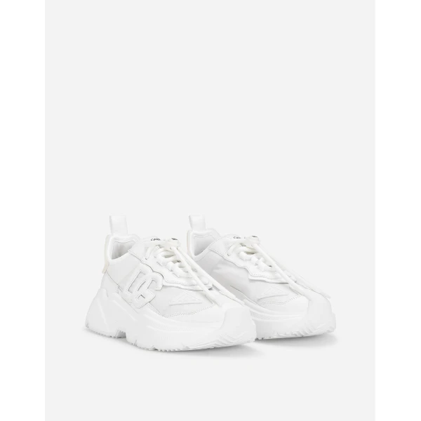 White Dolce & Gabbana Mixed-materials Daymaster sneakers, view 5 | Sneakers
