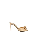 Gold Dolce & Gabbana Mordoré nappa leather sandals | Mules