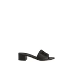Black Dolce & Gabbana Mule in dauphine calfskin, suede and rhinestones | Mules