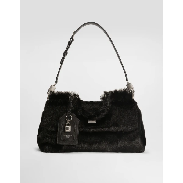 Black Dolce & Gabbana My Sicily bag, view 4 | Totes & Top-Handle Bags