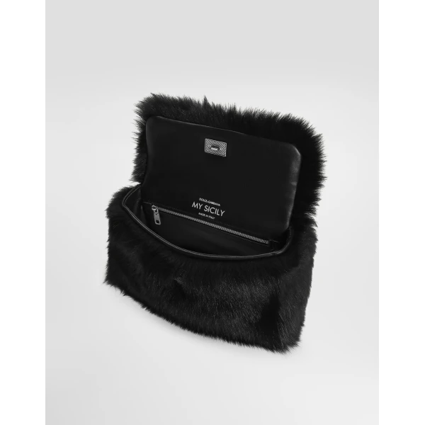 Black Dolce & Gabbana My Sicily handbag, view 5 | Totes & Top-Handle Bags