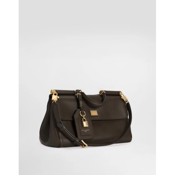 Brown Dolce & Gabbana My Sicily handbag, view 2 | Totes & Top-Handle Bags