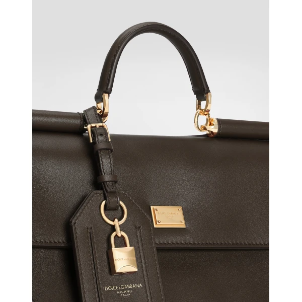Brown Dolce & Gabbana My Sicily handbag, view 4 | Totes & Top-Handle Bags