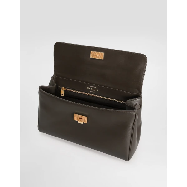 Brown Dolce & Gabbana My Sicily handbag, view 5 | Totes & Top-Handle Bags