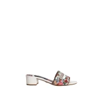 White Dolce & Gabbana Nappa leather mules with embroidery | Flip Flops & Slides