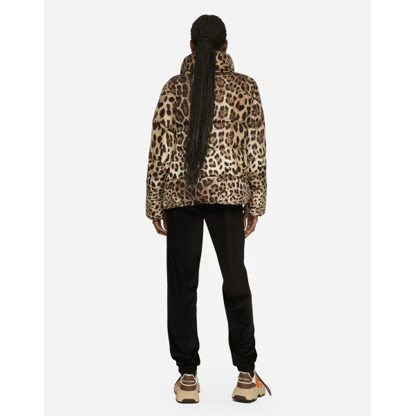 Animal Print Dolce & Gabbana Padded leopard-print nylon jacket, view 3 | Jackets