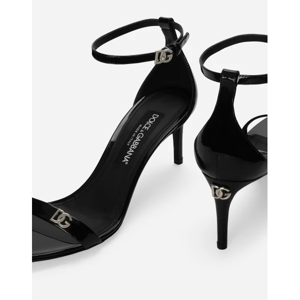 Black Dolce & Gabbana Patent leather sandals, view 5 | Sandals