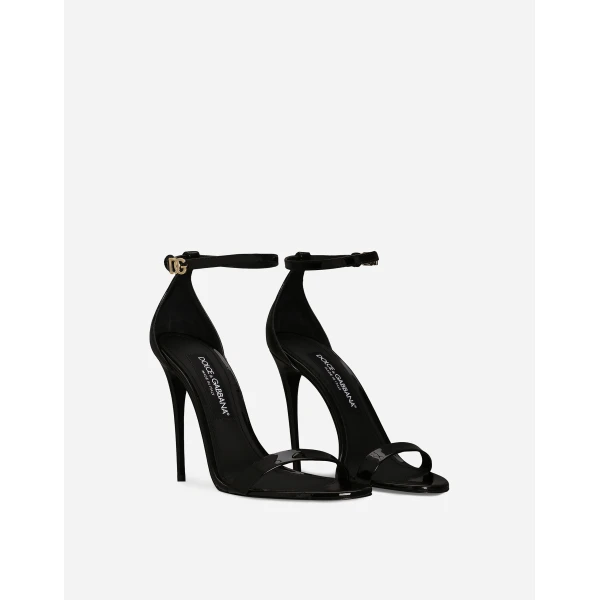 Multicolour Dolce & Gabbana Patent leather sandals, view 2 | Sandals