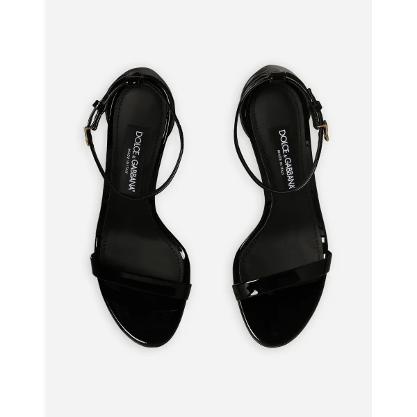 Multicolour Dolce & Gabbana Patent leather sandals, view 4 | Sandals