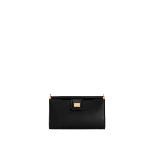 Black Dolce & Gabbana Plongé calfskin phone bag | Mini Bags