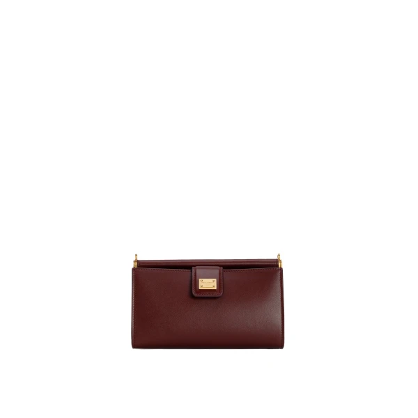Bordeaux Dolce & Gabbana Plongé calfskin phone bag | Mini Bags