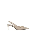 Beige Dolce & Gabbana Polished calfskin slingbacks | Heels