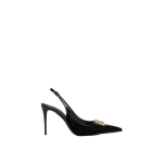 Black Dolce & Gabbana Polished calfskin slingbacks | Heels