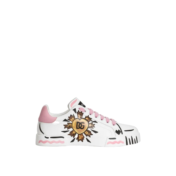 Multicolour Dolce & Gabbana Portofino light strobel nappa calfskin sneakers | Sneakers