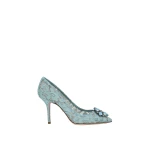 Azure Dolce & Gabbana Pump in Taormina lace with crystals | Heels