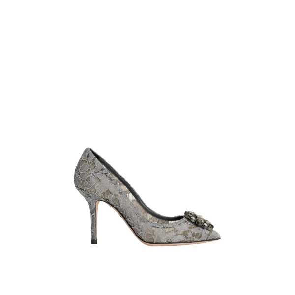 Pump in Taormina lace with crystals