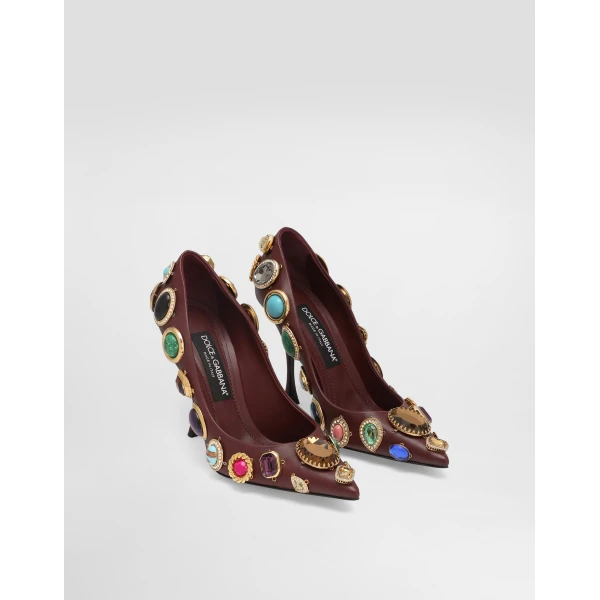 Multicolour Dolce & Gabbana Pumps with stone embroidery, view 2 | Heels