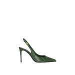 Green Dolce & Gabbana Python skin slingbacks | Heels