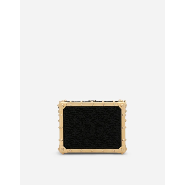 Multicolour Dolce & Gabbana Raffia crochet Dolce Box bag, view 4 | Totes & Top-Handle Bags