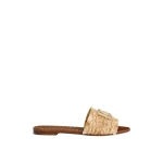 Multicolour Dolce & Gabbana Rafia braided slipper | Flip Flops & Slides