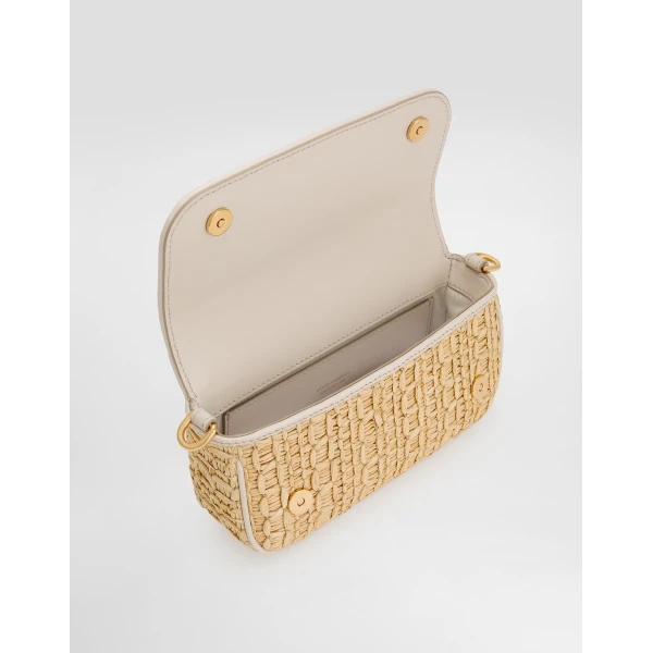 Multicolour Dolce & Gabbana Rafia crochet shoulder bag, view 5 | Shoulder & Crossbody Bags