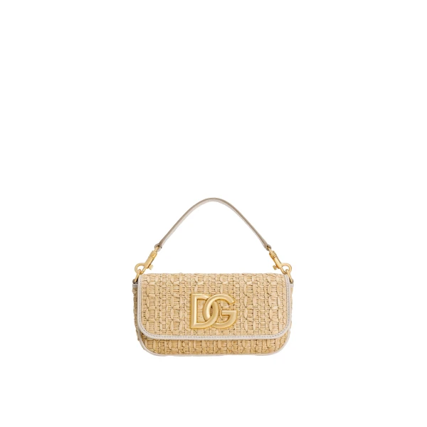 Rafia crochet shoulder bag