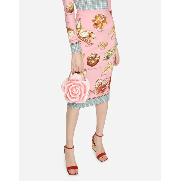 Multicolour Dolce & Gabbana Resin rose-design Dolce Box bag, view 2 | Totes & Top-Handle Bags