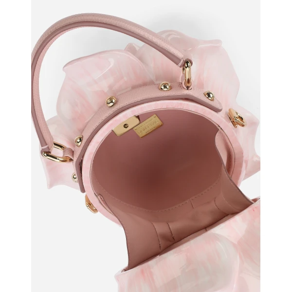 Multicolour Dolce & Gabbana Resin rose-design Dolce Box bag, view 5 | Totes & Top-Handle Bags
